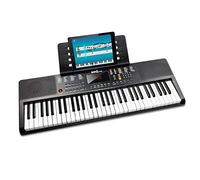 RockJam Pianoforte a Tastiera Compatto 61 Tasti con Adesivi per Note & Lezioni