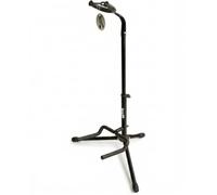 RockJam Supporto Chitarra da Terra a Treppiede, Pieghevole, Nero