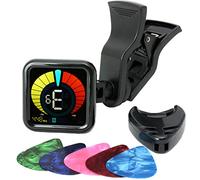 Rockjam Wetune Clipon Sintonizzatore per Tutti Gli Strumenti con Modalità di Sintonizzazione Cromatiche Chitarra Basso Violino Ukulele
