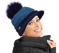 Rockjock Berretto da Baseball con Visiera in Pile Caldo Foderato a Pile da Donna con Berretto in Pelliccia Sintetica Staccabile con o Senza