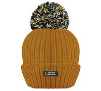 RockJock Berretto invernale da donna con pompon a coste con isolamento termico avanzato R40, Senape, Taglia unica