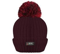 Rockjock R40 - Berretto invernale da donna a costine, con isolamento termico avanzato Borgogna Taglia unica