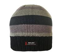 RockJock Strisce Maglia Fodera in Pile cap Isolamento Termico R40, Nero/Cachi, Taglia Unica