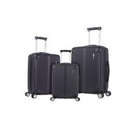 Rockland Berlin Hardside - Set di valigie espandibili con ruote girevoli, nero, 3-Piece Set (20/24/28), Berlin Hardside - Set di valigie espandibili con ruote girevoli