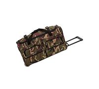 Rockland Borsone arrotolabile, Mimetico, Taglia unica, Melbourne Hardside - Trolley espandibile con ruote girevoli