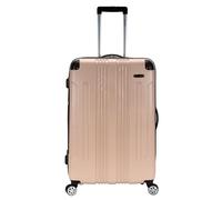 Rockland London Hardside Expandable Luggage with Spinner Wheels, Beige, Checked 28 Inch
