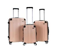 Rockland London Hardside Spinner Wheel Bagaglio, Champagne, 3-Piece Set (20/24/28), Trolley con ruote girevoli Hardside Londra