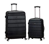 Rockland Melbourne Hardside - Bagaglio a rotelle espandibile, Nero (Nero) - F225-BLACK