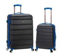 Rockland Melbourne Hardside - Trolley espandibile con ruote girevoli, Grigio, Taglia unica, Melbourne