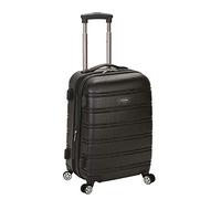 Rockland Melbourne Hardside - Trolley espandibile con ruote girevoli, Nero, Carry-On 20", Melbourne Hardside bagagli espandibile con ruote girevoli