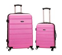Rockland Melbourne Hardside - Trolley espandibile con ruote girevoli, rosa, Taglia unica, Melbourne Hardside - Trolley espandibile con ruote girevoli
