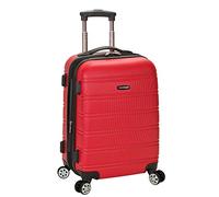 Rockland Melbourne Hardside - Trolley espandibile con ruote girevoli, Rosso, Taglia unica