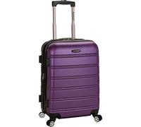 Rockland Melbourne Hardside - Trolley espandibile con ruote girevoli, Viola, Carry-On 20", Melbourne Hardside - Trolley espandibile con ruote girevoli