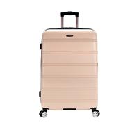 Rockland Melbourne Hardside - Valigia con ruote girevoli espandibili, Champagne, Checked Large 28", Melbourne Hardside - Valigia con ruote girevoli espandibili