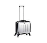 Rockland Revolution Hardside Rolling Computer Case, Silver, Carry-On 17-Inch