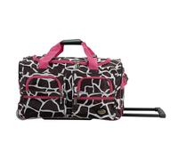 Rockland Rolling Duffel Bag Rolling Duffel Bag, Einheitsgröße, Reisetasche mit Rollen, Giraffa rosa., 22", Borsone arrotolabile