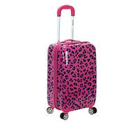 Rockland Safari Hardside Spinner Wheel Bagagli, Leopardo magenta, Taglia unica, Safari Hardside Spinner Wheel Bagagli