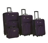 Rockland, Set di valigie Journey, morbide, verticali, Viola, 4-Piece Set (14/19/24/28)