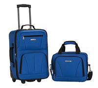 Rockland Set di valigie verticali Softside moda, Blu, Taglia unica, Set di valigie verticali Softside moda