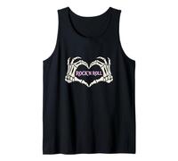 Rock'N Roll Girl Skeleton Hands Gothic Heart Girls Love Rock Canotta