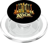 Rock'n Roll LET'S ROCK Chitarra Suonatrice Concerto Uomo Donna PopSockets PopGrip per MagSafe