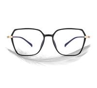 ROCKNIGHT Occhiali anti-affaticamento e mal di testa blu che bloccano la luce - Protezione UV per computer, giochi, TV e telefoni, Telaio nero., Medium