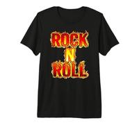 Rock'N'Roll Fire Maglietta Premium