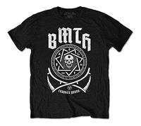 ROCKOFF Bring Me The Horizon Crooked T-Shirt, Nero, L Uomo