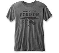 ROCKOFF Bring Me The Horizon Wound (Burn out) T-Shirt, Grigio (Carbone), L Uomo