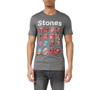 Rockoff The Rolling Stones No Filter Evolution T-Camicia, Grigio, XL Uomo