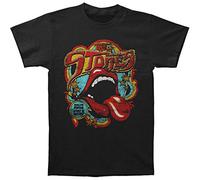 ROCKOFF The Rolling Stones Retro 70s Vibe T-Shirt, Nero, XL Uomo