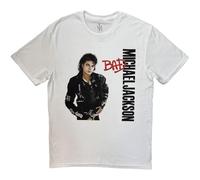 Rockoff Trade Michael Jackson Bad, T-Shirt Uomo, Bianco (White White), Small