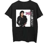 Rockoff Trade Michael Jackson Bad T-Shirt, Nero (Black Black), Medium Uomo