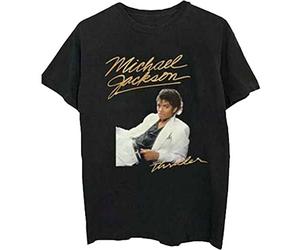 Rockoff Trade Michael Jackson Thriller White Suit, T-Shirt Uomo, Nero (Black Black), Medium