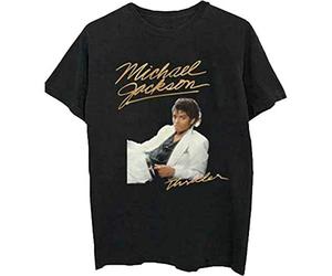 Rockoff Trade Michael Jackson Thriller White Suit, T-Shirt Uomo, Nero (Black Black), Small