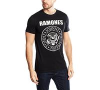 Rockoff Trade Ramones Seal T-Shirt, Nero, XXL Uomo
