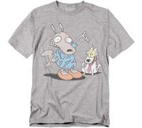 Rocko's Modern Life - Rocko E Spunky - T-Shirt Unisex Adulto - Grigio