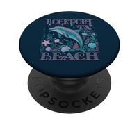 ROCKPORT BEACH TX DOLPHIN SOUVENIR DA SPIAGGIA COLORATO PopSockets PopGrip Adesivo