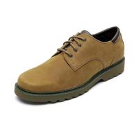 Rockport Northfield Leather - Scarpe Basse da Uomo, caffè ubuk, 43 EU X-Larga
