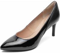 Rockport Scarpe da Donna Total Motion 75 mm Plain Toe Pump Pumps, Laccatura Nera, 38.5 EU