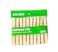 Rockreyoa 20 mollette in legno per bucato in legno, ecologiche, piccole mollette in legno, mollette in legno, resistenti e decorative, 6 cm, colore naturale