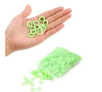 Rockreyoa Anello per paletti da tenda, in silicone, rondella da campeggio, per la visione notturna, anello luminoso, anello luminoso in The Dark Ring Stake, anello fluorescente, per campeggio, tende,