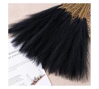 Rockreyoa Erba della pampa artificiale secca, pampa, erba, piante artificiali, soffice bouquet, vaso di fiori, riempimento, fiori secchi, erba della pampa, per matrimonio, camera da letto, nero, 10