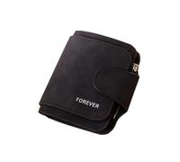 Rockreyoa Portafoglio lungo da donna, grande, in pelle, con scomparti per carte di credito, con 14 scomparti per carte di credito, in pelle, Corto Nero
