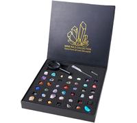 Rocks and Minerals Collection - Kit di apprendimento sui minerali | Libro di identificazione e collezione di pietre preziose di rocce e minerali per l'insegnamento della scienza