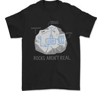Rocks Aren'T Vero Divertente Cospirazione Teoria T-Shirt 100% Cotone