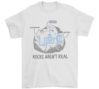 Rocks Aren'T Vero Divertente Cospirazione Teoria T-Shirt 100% Cotone