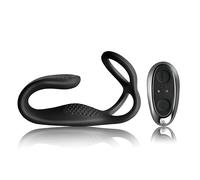 Anello Vibrante per Pene con Stimolatore Prostatico Ricaricabile e Radiocomando - Rocks-Off (Nero)