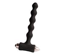 ROCKS-OFF - PETITE SENSATIONS PEARLS PLUG ANALE VIBRATORE NERO