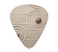 Rocks Over a Rippled Guitar Picks - Set di 12 plettri per chitarra acustica, con scatola trasparente